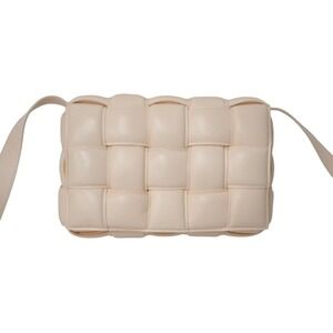 Bottega Veneta Pink Padded Shoulder Cassette Intrecciato Bag